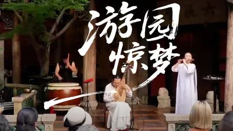鼓笛琵琶三叠合奏《游园惊梦》，且听传统音律如何在弓弦鼓点间，晕染百年的东方梦韵#音乐现场 #琵琶  #经典曲目 #国乐还能这么秀  #上热门